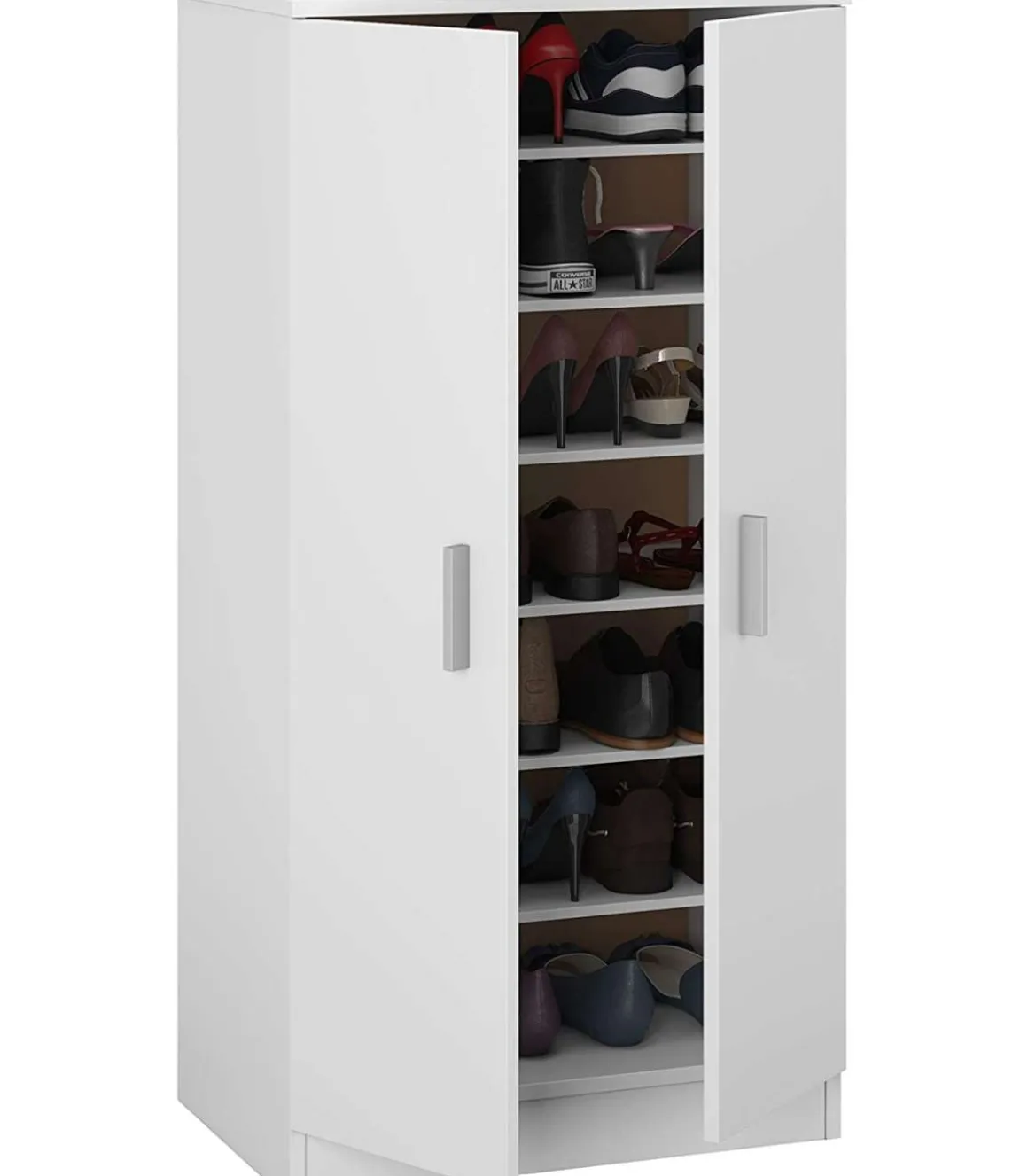 Armario multiusos 2 puertas Sfera en blanco 55 cm(ancho) 108 cm(altura) 35 cm(fondo)