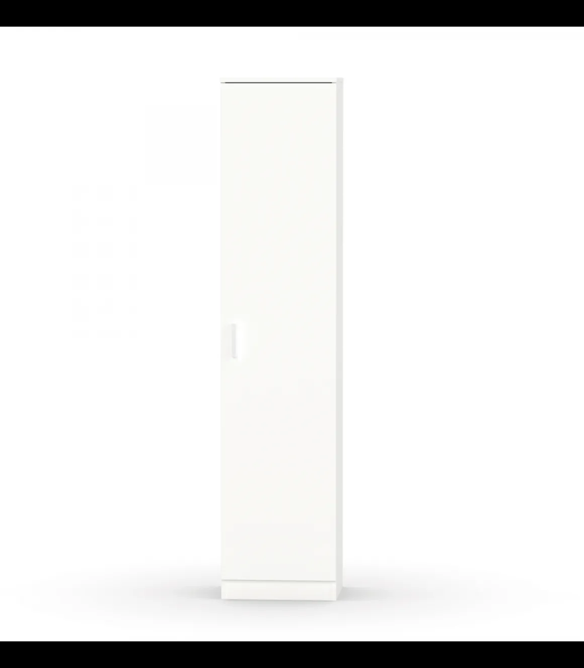 Armario multiusos Tibet acabado blanco mate, 40 cm(ancho) 180 cm(altura) 35 cm(fondo)