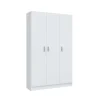 Armario multiusos tres puertas Milan en blanco, 109 cm(ancho) 180 cm(altura) 37 cm(fondo)