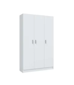 Armario multiusos tres puertas Milan en blanco, 109 cm(ancho) 180 cm(altura) 37 cm(fondo)