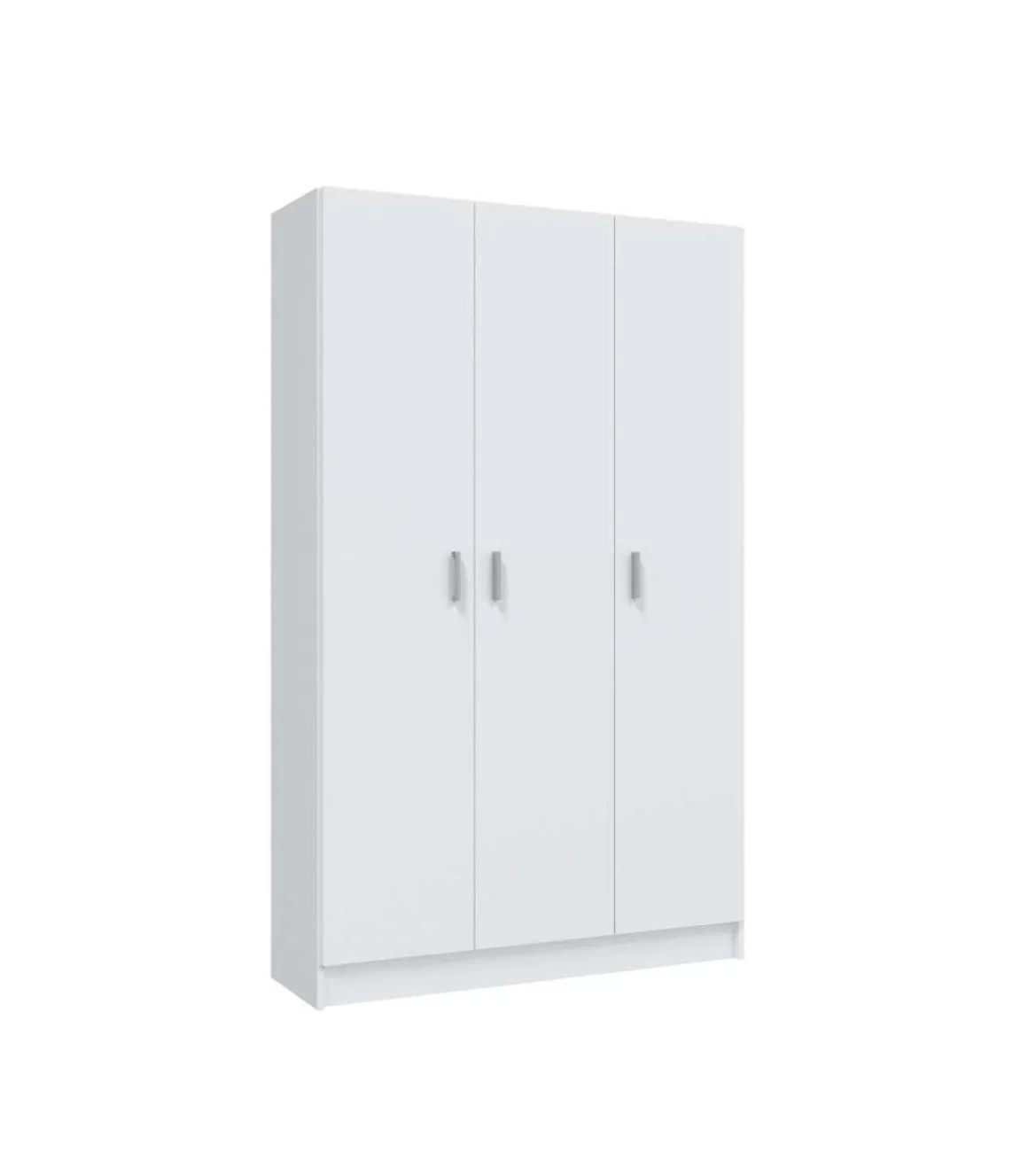 Armario multiusos tres puertas Milan en blanco, 109 cm(ancho) 180 cm(altura) 37 cm(fondo)