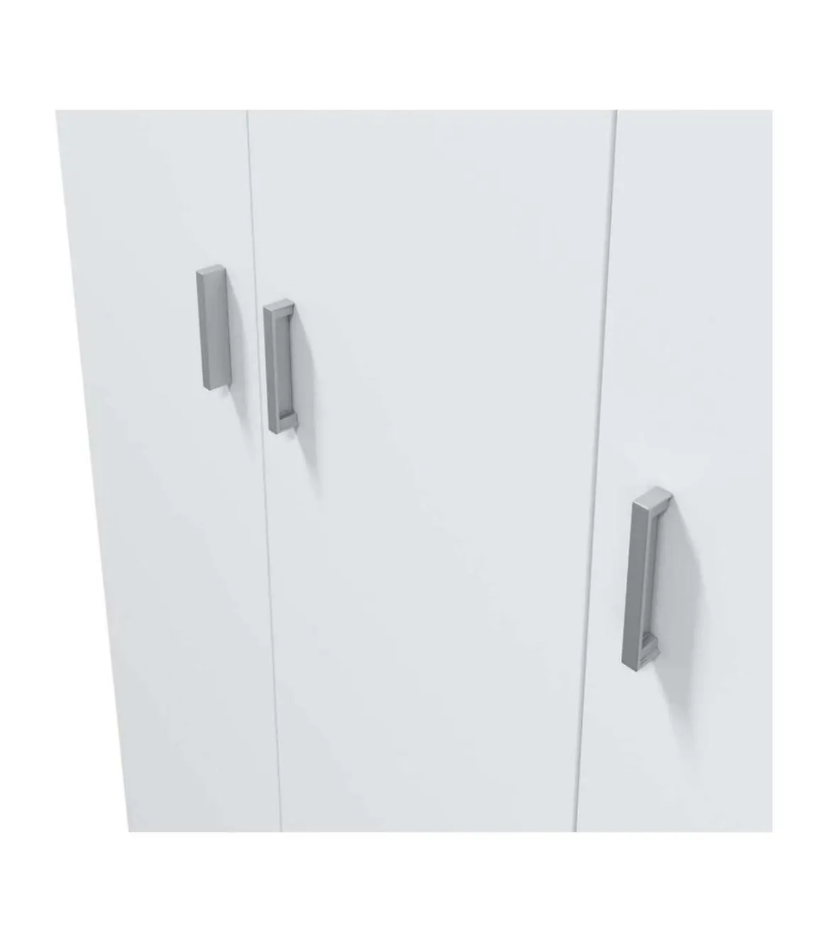 Armario multiusos tres puertas Milan en blanco, 109 cm(ancho) 180 cm(altura) 37 cm(fondo)