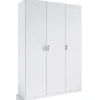 Armario 3 puertas abatibles acabado en blanco 180 cm(alto)120 cm(ancho)50 cm(fondo)