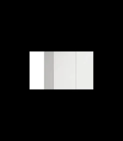 Armario 4 puertas abatibles 2 cajones acabado blanco, 197cm(alto) 197cm(ancho) 51cm(fondo)
