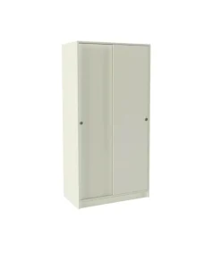 Armario 2 puertas correderas color acabado blanco 180 cm(alto)89,6 cm(ancho)50 cm(fondo)