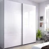 Armario 2 puertas correderas Lupión acabado blanco 204 cm(alto)180 cm(ancho)65 cm(largo)