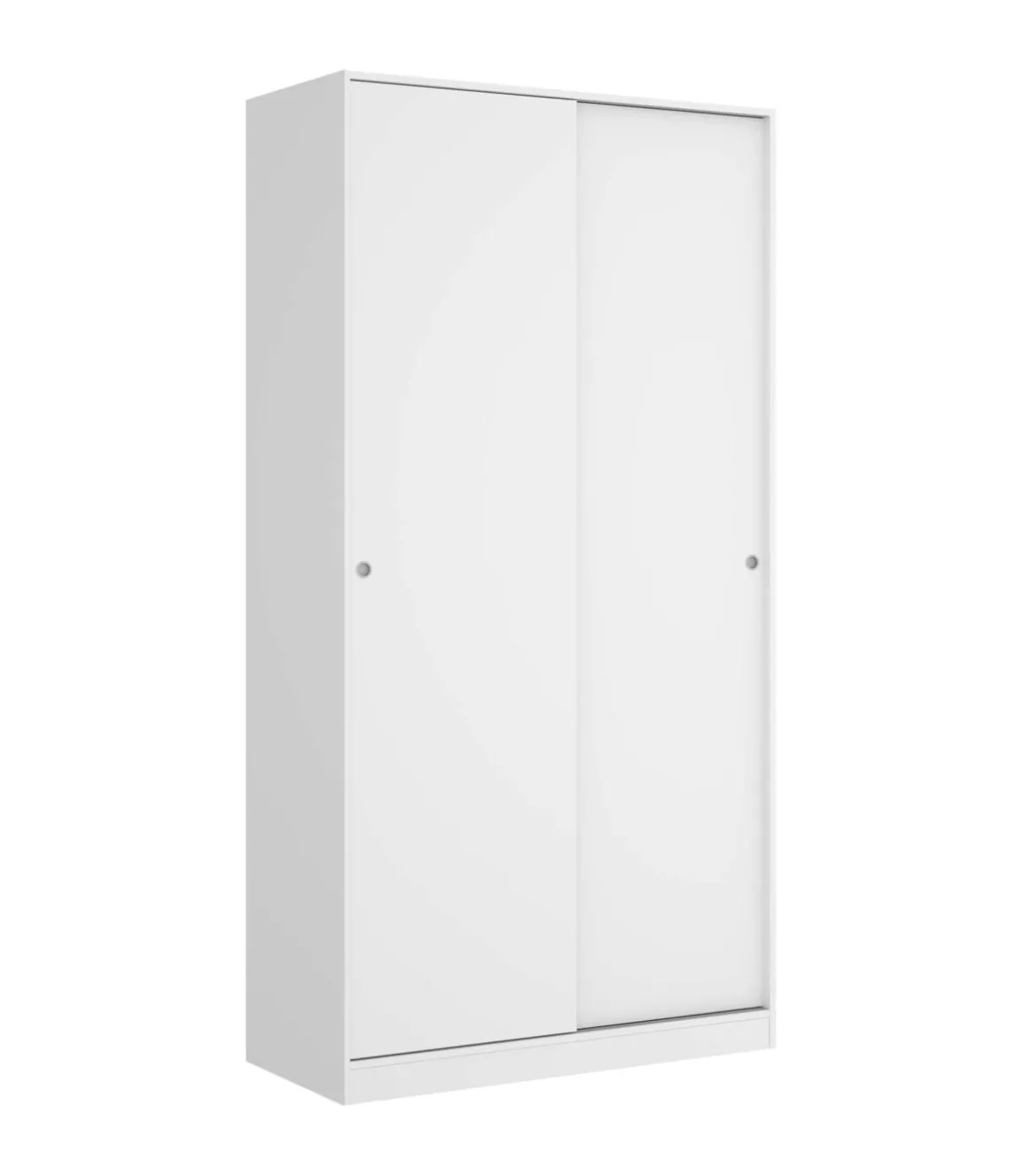 Armario puertas correderas Lupión en blanco brillo. Ancho 100 x fondo 50 x alto 204 cm.