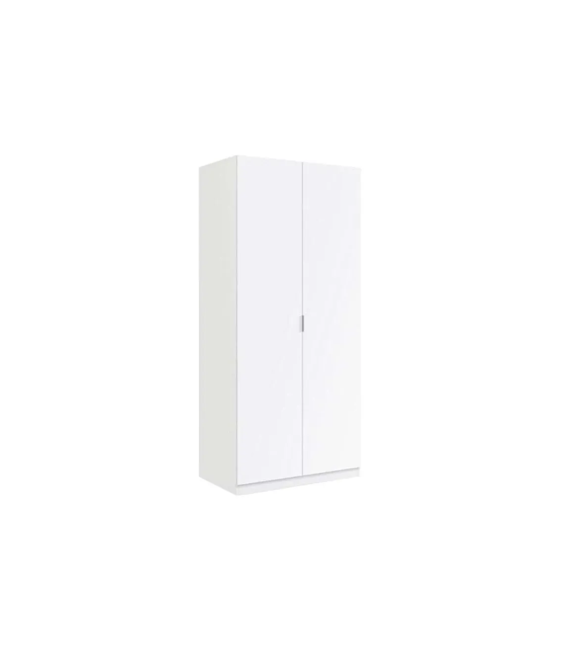 Armario ropero Herro 2 puertas acabado blanco 180 cm(alto)81 cm(ancho)52 cm(largo)