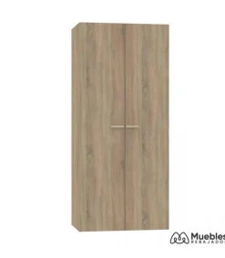 Armario ropero 2 puertas abatibles Tibet acabado roble cambrian, 79 cm(ancho) 180 cm(altura) 52 cm(fondo)