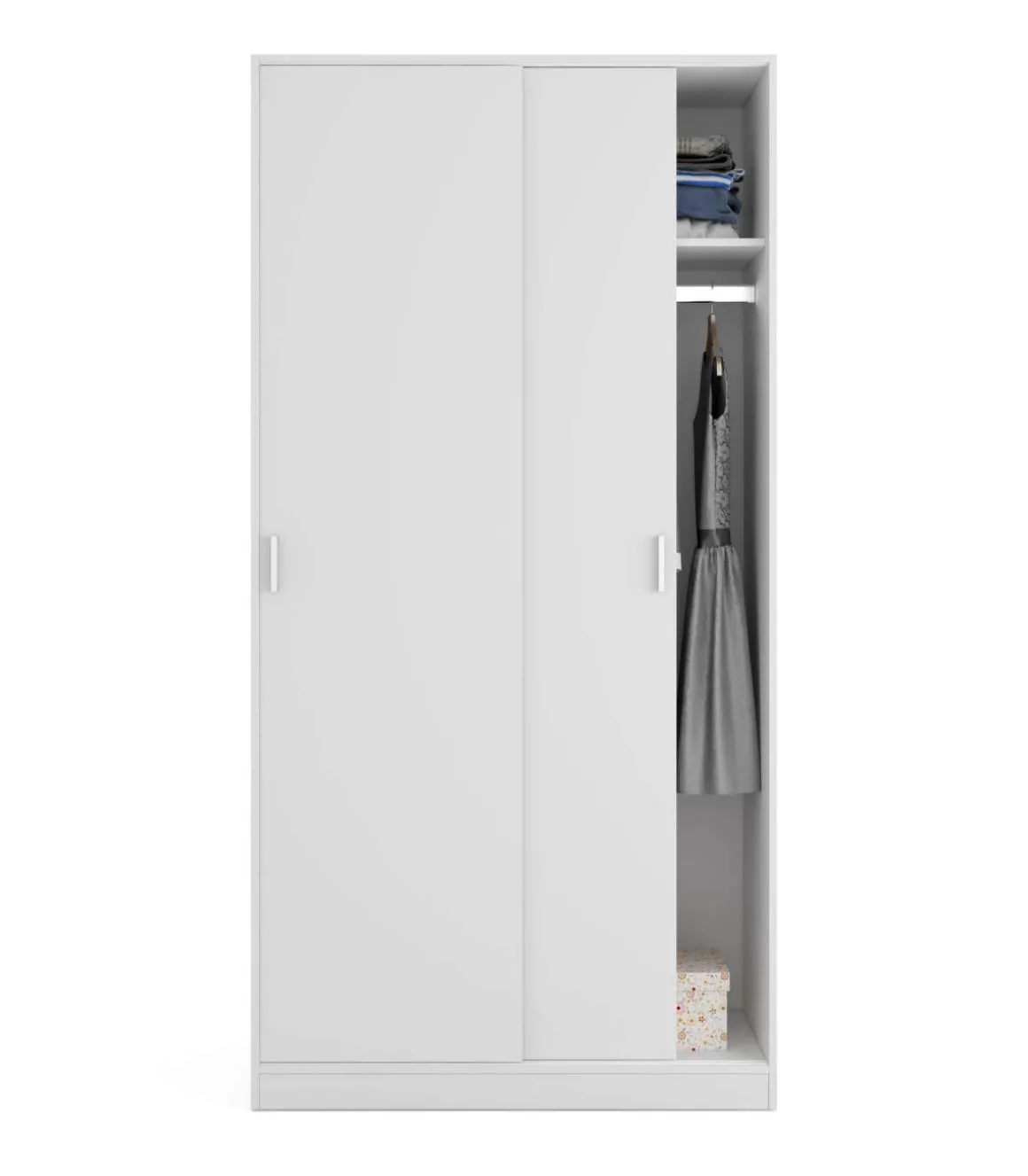 Armario ropero puertas correderas blanco. 200cm(alto). 100cm(ancho). 50cm(fondo).