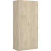 Armario ropero Sabiote con 2 puertas abatibles en roble natural 184 cm(alto)81 cm(ancho)52 cm(largo)