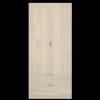 Armario Sabiote 2 puertas abatibles y 2 cajones en roble natural 184 cm(alto)81 cm(ancho)52 cm(largo)