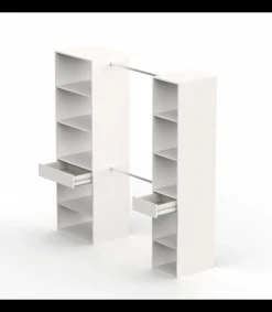 Armario vestidor Cloe acabado blanco 200 CM (ALTO) X 200 CM (ANCHO) X 50 CM (FONDO)