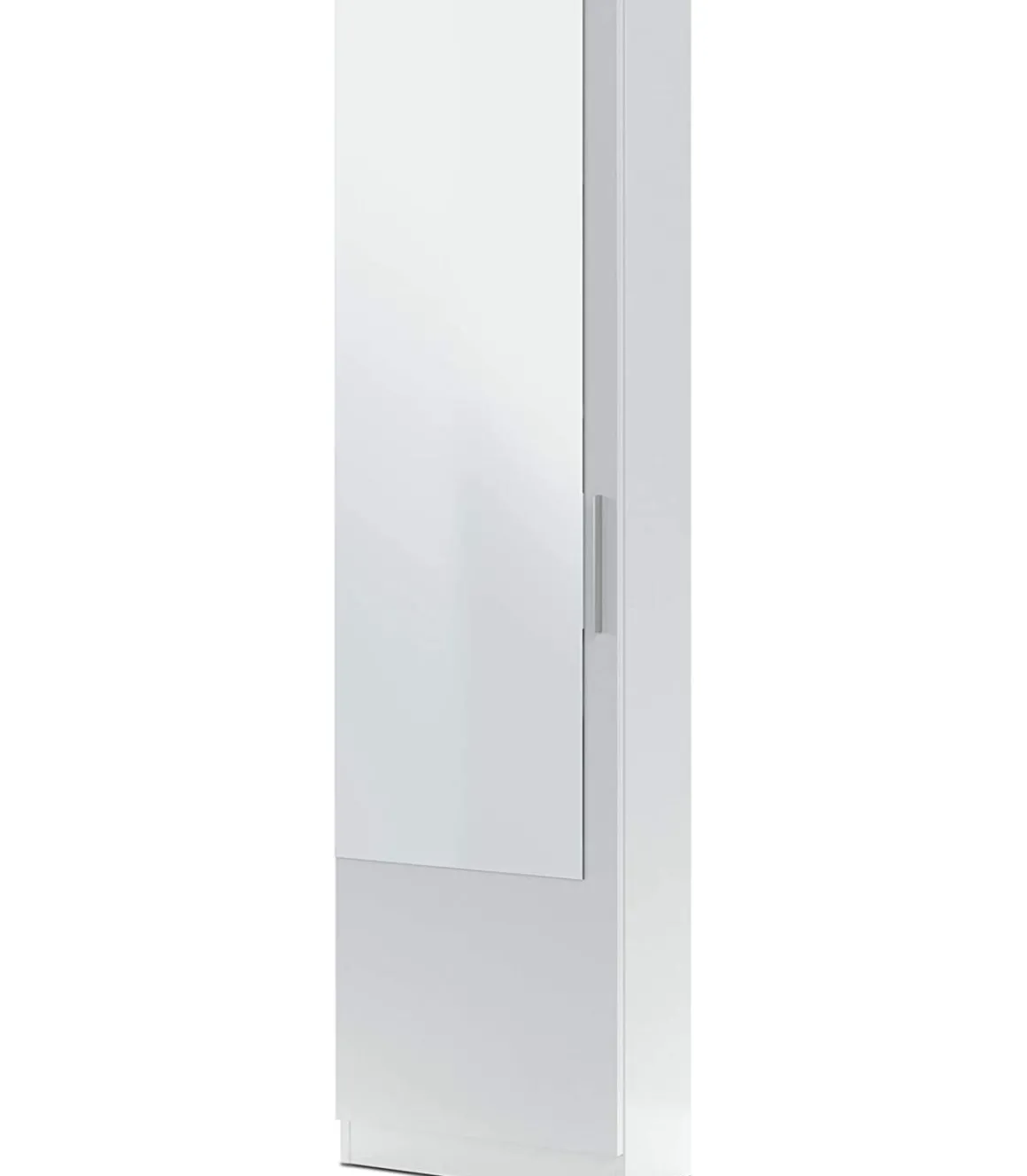 Armario Zapatero con espejo Gusto en color blanco artik. 50 cm(ancho) 180 cm(altura) 22 cm(fondo)