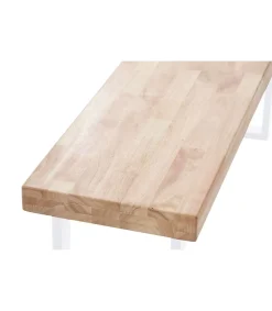 Banco Industrial Loft Roble nordish/blanco, 47cm(alto) 120cm(ancho) 34cm(fondo)