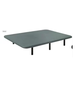 Base tapizada L2 3D de Colchones.es tapizado gris de 90x200x6cm..
