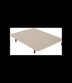 Base tapizada Maxi Somi de Colchones.es tapizado beige de 90x190.
