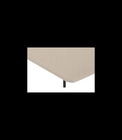 Base tapizada Maxi Somi de Colchones.es tapizado beige de 90x200.