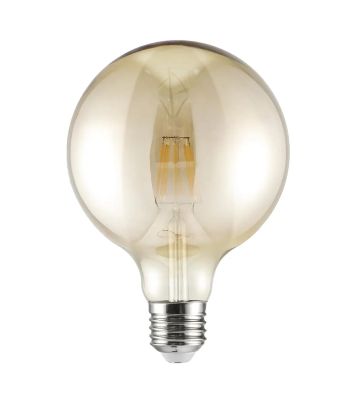 Bombilla led E-27 globo acabado ambar 17 cm(alto)13 cm(ancho)13 cm(largo)