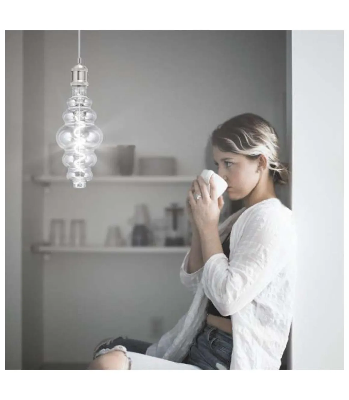 Bombilla led vintage acabado transparente 27 cm(alto)12 cm(ancho)12 cm(largo)
