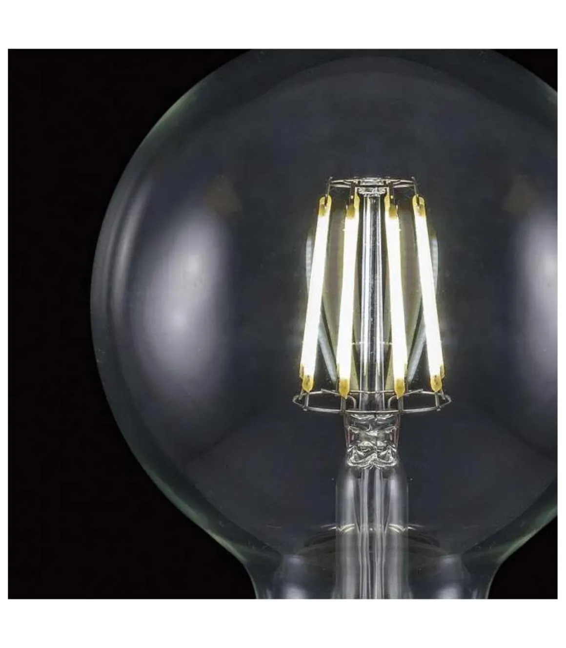 Bombilla led 6W globo acabado transparente 14 cm(alto)10 cm(ancho)10 cm(largo)
