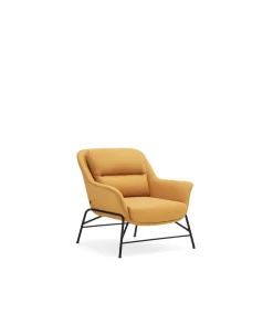 Butaca modelo Sadira acabado mostaza, 84cm(ancho) 87cm(alto) 88cm (largo)