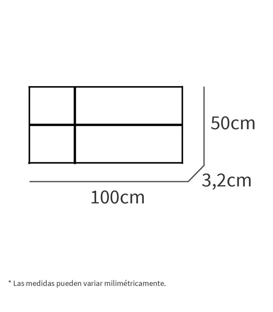 Cabecero juvenil Elsa acabado roble cambrian, 50 cm(altura)100 cm(ancho)