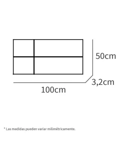 Cabecero juvenil Elsa acabado roble aurora, 50 cm(altura)100 cm(ancho)