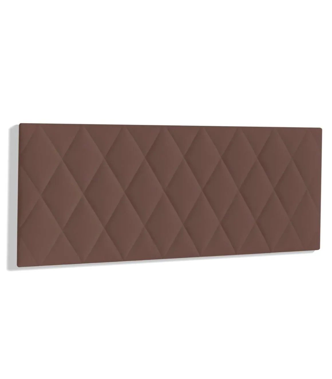 Cabecero juvenil Melania tapizado marrón, 90cm(ancho) 60cm(alto) 3.5cm(fondo)