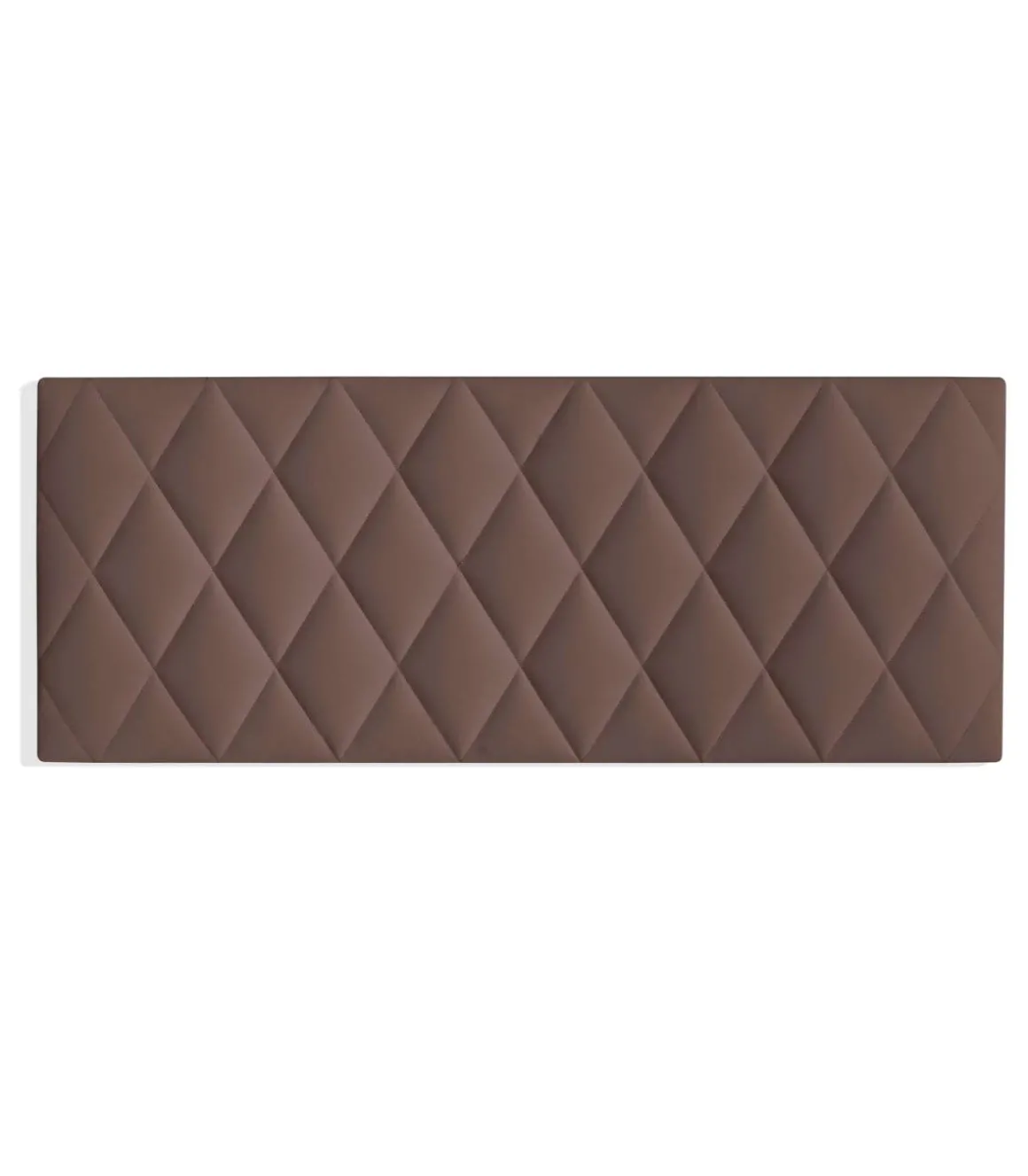 Cabecero juvenil Melania tapizado marrón, 90cm(ancho) 60cm(alto) 3.5cm(fondo)