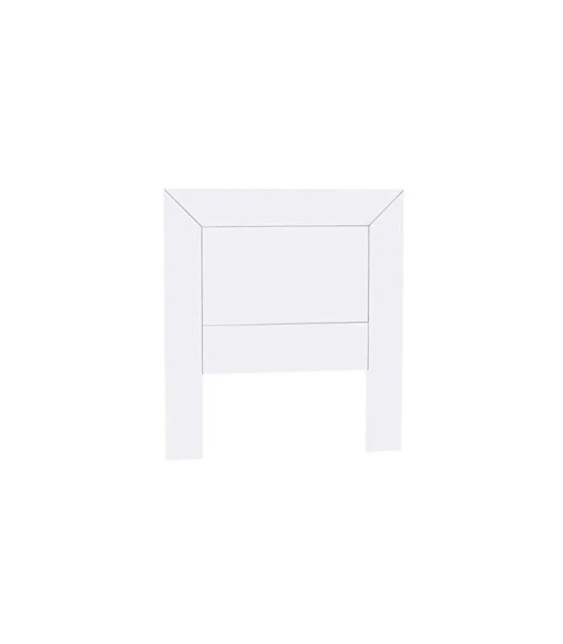 Cabecero madera en acabado blanco 110 cm(alto)100 cm(ancho)