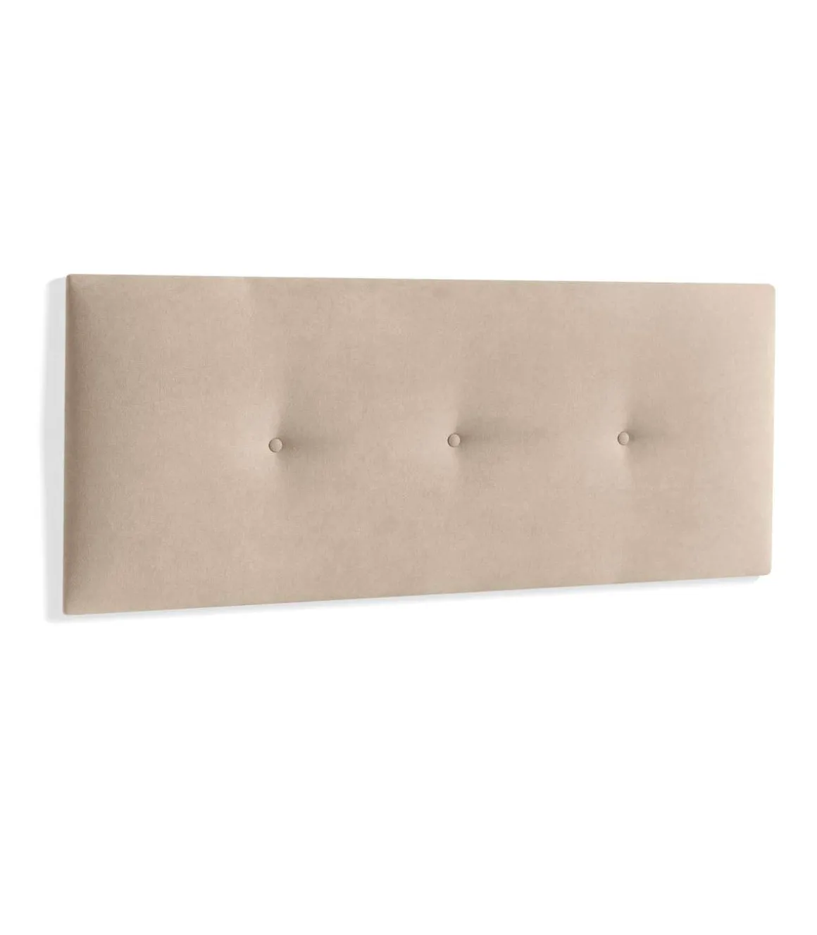 Cabecero matrimonio de 160cm Adriana tapizado beige claro, 160cm(ancho) 60cm(alto) 4cm(fondo)