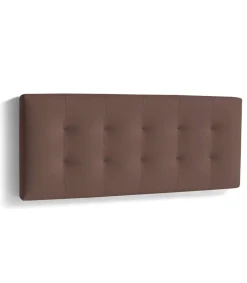 Cabecero Mila para colchón de 150cm acabado marrón chocolate, 160cm(ancho) 60cm(alto) 9cm(fondo)