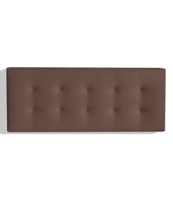 Cabecero Mila para colchón de 150cm acabado marrón chocolate, 160cm(ancho) 60cm(alto) 9cm(fondo)