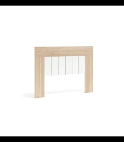 Cabecero modelo Delicias acabado roble cambrian/blanco, 120cm(alto) 162cm(ancho).