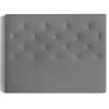 Cabecero Nadia para colchón de 135/140cm tapizado gris, 150cm(ancho) 120cm(alto) 9cm(fondo)