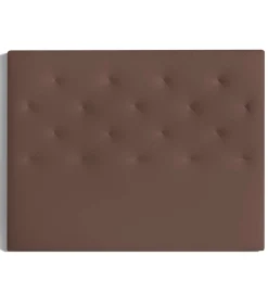 Cabecero Nadia para colchón de 135/140cm tapizado marrón, 150cm(ancho) 120cm(alto) 9cm(fondo)