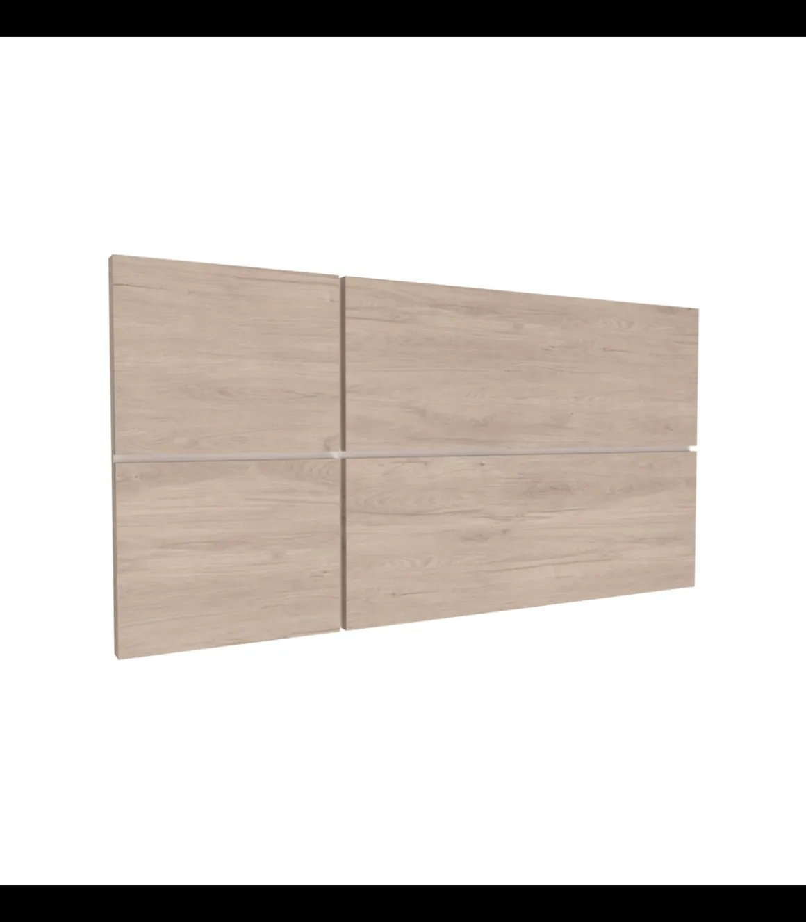 Cabecero para cama matrimonio Elsa acabado roble aurora, 50 cm(altura)160 cm(ancho)
