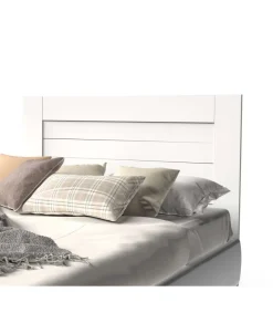 Cabecero para cama matrimonio Aroa acabado blanco, 120cm(altura) 164cm(ancho).