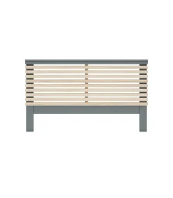 Cabecero para cama matrimonio Estela acabado verde kaki/cera blanca, fondo: 5cm Ancho: 163cm Alto: 100cm