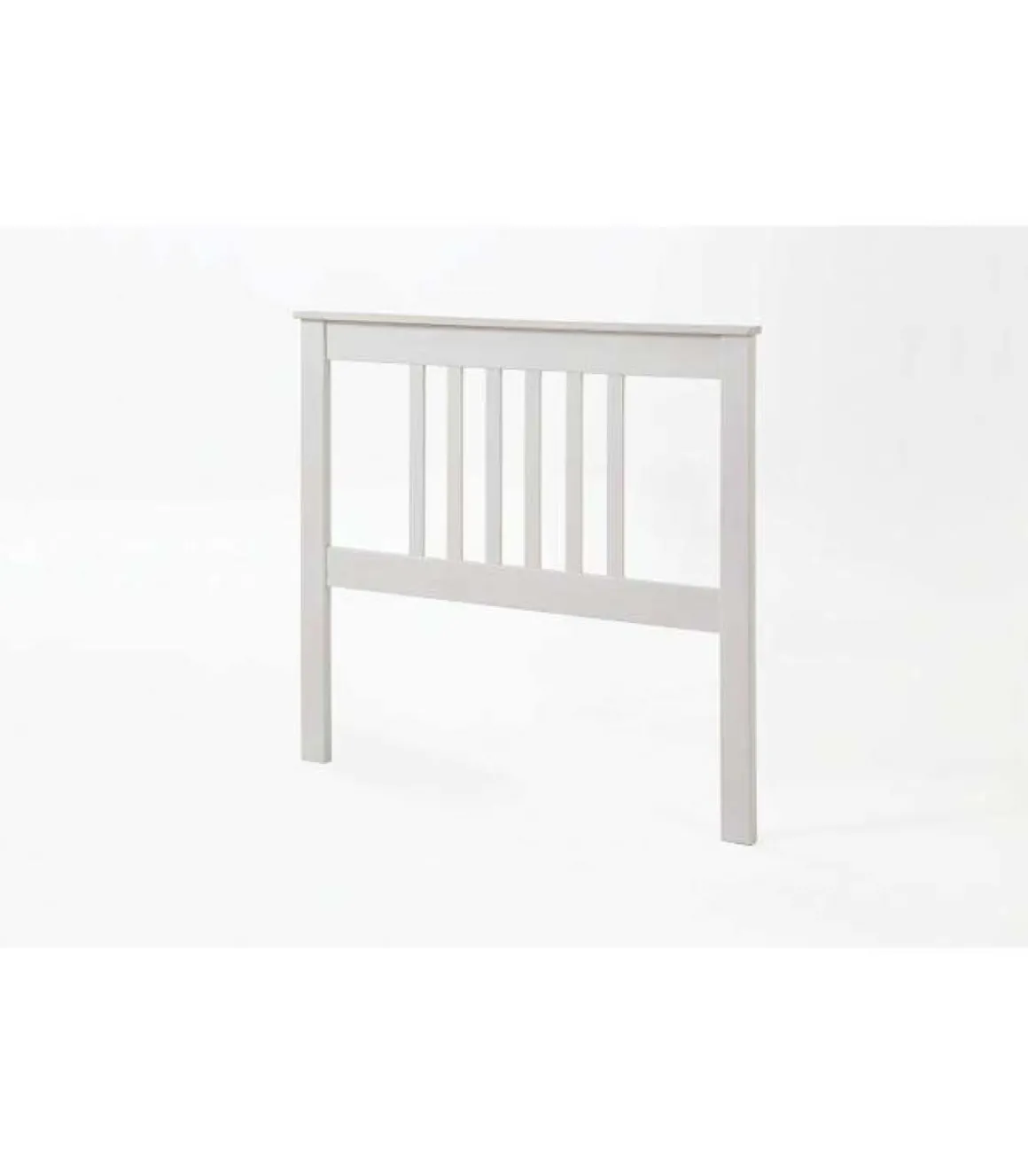 Cabecero Tabac en madera acabado blanco translucido, 100cm(alto)160cm(ancho).