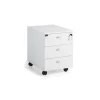Cajonera buck 3 cajones acabado blanco, 58 cm(alto)42.5 cm(ancho)60 cm(fondo)