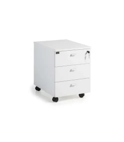 Cajonera buck 3 cajones acabado blanco, 58 cm(alto)42.5 cm(ancho)60 cm(fondo)