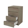 Cajonera 4 cajones Toledo acabado en roble cortez. 74cm(alto) 50cm(ancho) 45cm(fondo)