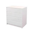 Cajonera 4 cajones Toledo acabado en blanco. 74cm(alto) 70cm(ancho) 45cm(fondo)