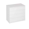 Cajonera de 80 cm 4 cajones acabado blanco bisel 73,4 cm(alto)80 cm(ancho)45 cm(fondo)