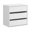 Cajonera Lola con 3 cajones en blanco, 60 cm(alto)60 cm(ancho)40 cm(fondo)