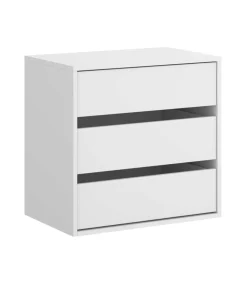 Cajonera Lola con 3 cajones en blanco, 60 cm(alto)60 cm(ancho)40 cm(fondo)