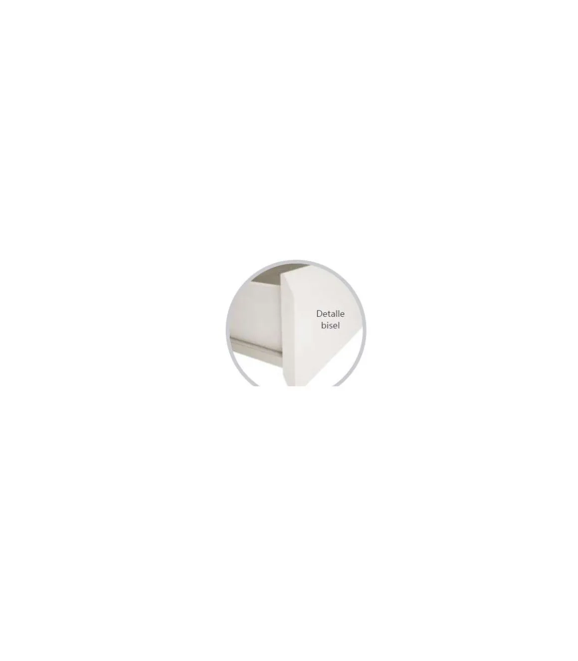 Cajonera Madrid de 50 cm con 4 cajones en blanco. 73,4 cm(alto)50 cm(ancho)45 cm(fondo)
