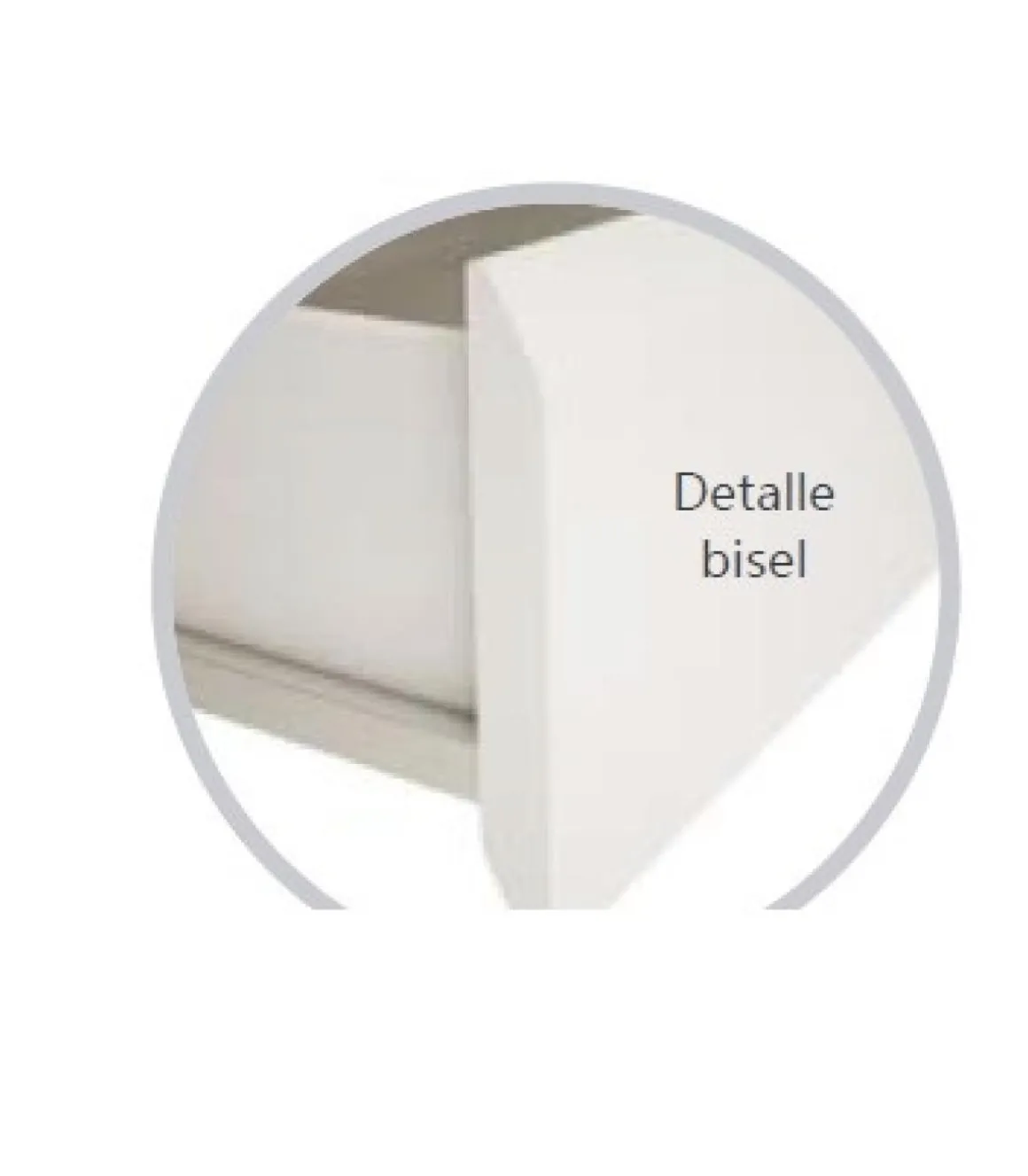 Cajonera Madrid de 50 cm con 4 cajones en blanco y roble. 73,4 cm(alto)50 cm(ancho)45 cm(fondo)